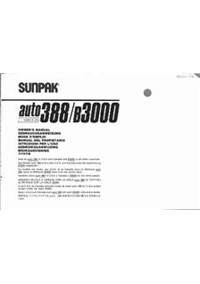 Sunpak 3000 B manual. Camera Instructions.